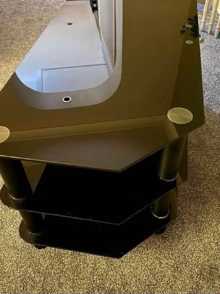 Photo of free Corner TV Stand- Black Glass (Polegate BN24) #3