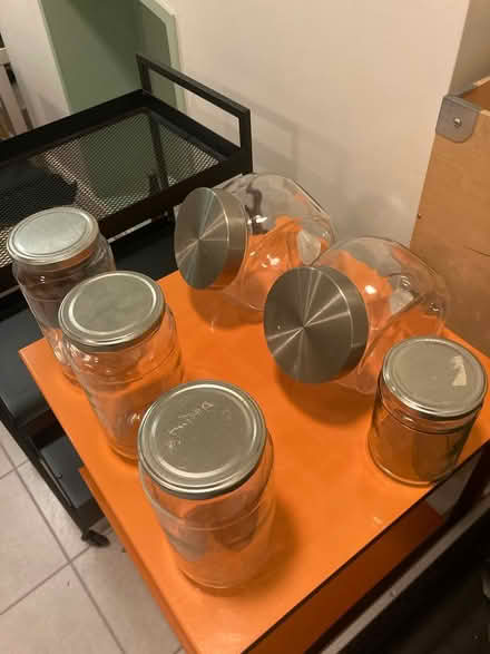 Photo of free 6 lidded kitchen containers (West Didsbury M20) #1