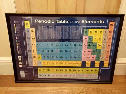 Photo of free Framed poster - periodic tabled of elements (Harrogate HG2) #1