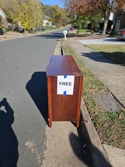Photo of free Hardwood dresser (Herndon) #2