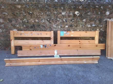 Photo of free Thuka single bed, varnished pine (Lewes BN7) #1