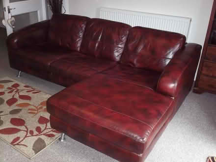 Photo of free Leather Lounger Sofa (DE12 6QS) #1