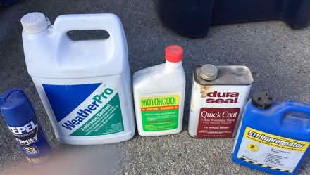Photo of free Antifreeze, clear coat, granite coa (Serra park area) #1
