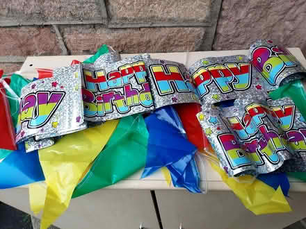 Photo of free 2 x birthday banners and bunting (Harrogate HG2) #1