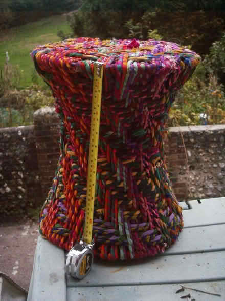 Photo of free Stool with multi coloured fabric (Lewes BN7) #1