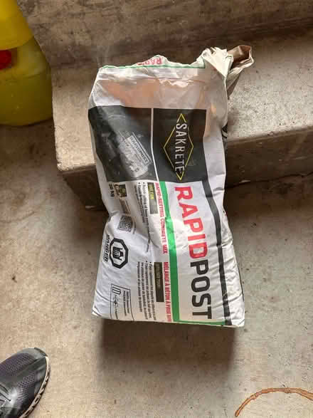 Photo of free Rapid post concrete. Half bag (Folkway drive. Mississauga) #1