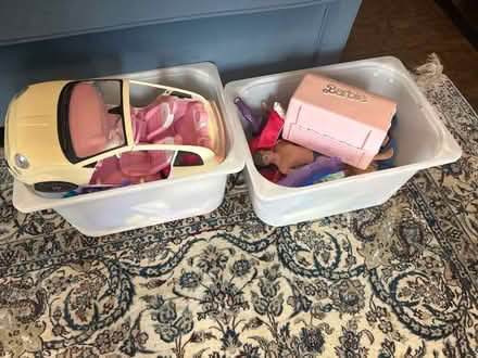 Photo of free 2 boxes Barbie’s and toys (Witham CM8) #1