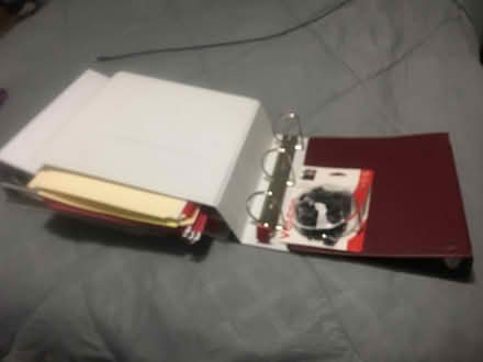 Photo of free 3 ring binders, folders, inserts (Rockville MD) #4