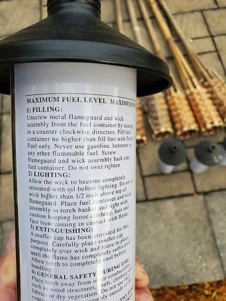 Photo of free Bamboo Tiki Torches - Set of 5 (Mooney's Bay) #3