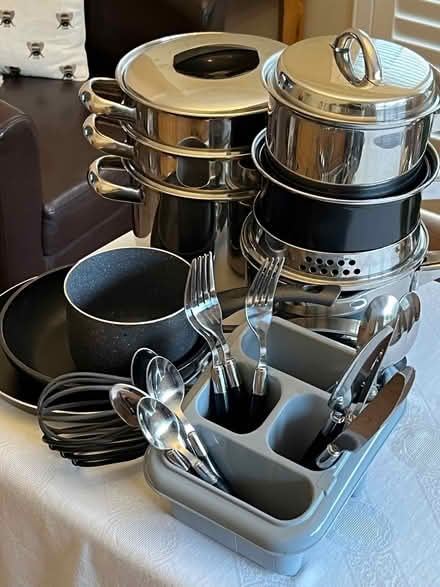 Photo of free Various Pots, Pans & Cutlery (North Ascot SL5) #1