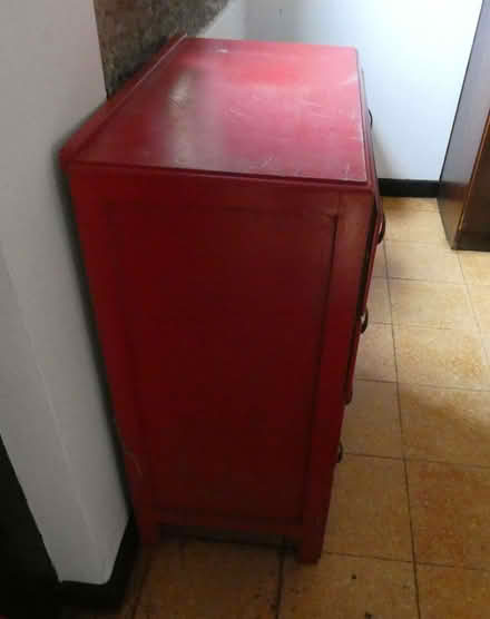 Photo of free Red chest of drawers (Hoghton PR5) #2