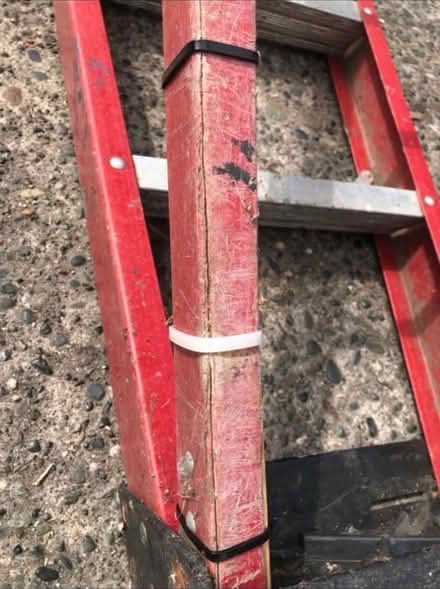 Photo of free Tall fiberglass step ladder (Bryant neighborhood) #4