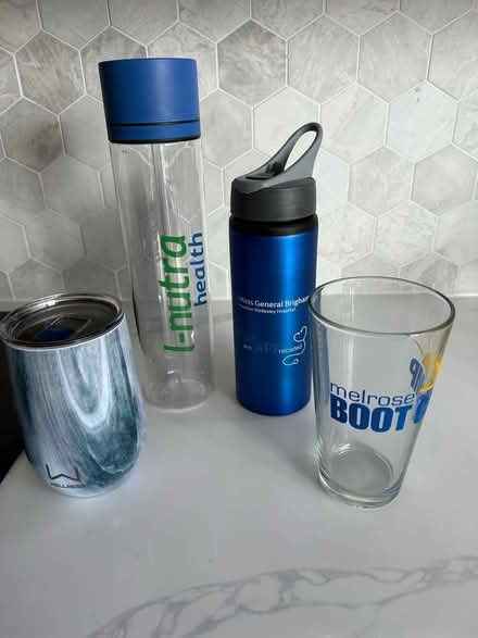 Photo of free Assorted beverage containers (Horace Mann Melrose) #1