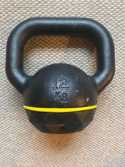 Photo of free 12kg kettle bell (BB7, Mitton, clitheroe) #2