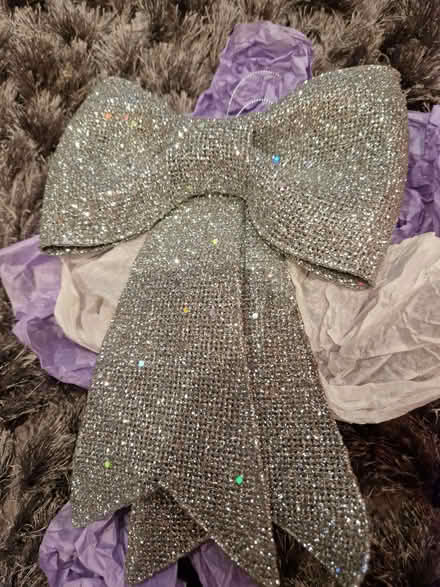 Photo of free Silver Glittery Christmas Tree Topper (Shinfield RG2) #1