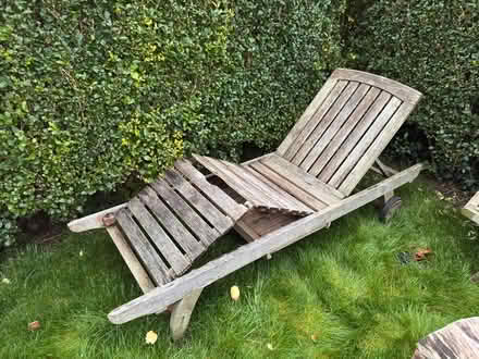 Photo of free Wooden lounger and sun bed (Caterham CR3 6) #2
