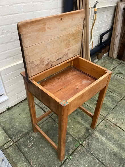 Photo of free Old school desk, lift up top (Coldean, BN1) #2