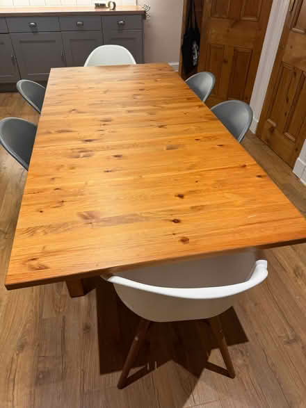 Photo of free Large Table with 6 Chairs (Portobello EH15) #2