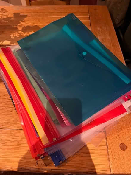 Photo of free Pile of Plastic Folders Folders (Denholme BD13) #1