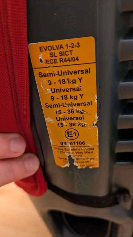 Photo of free britax car seat (Abingdon-on-Thames OX14) #2