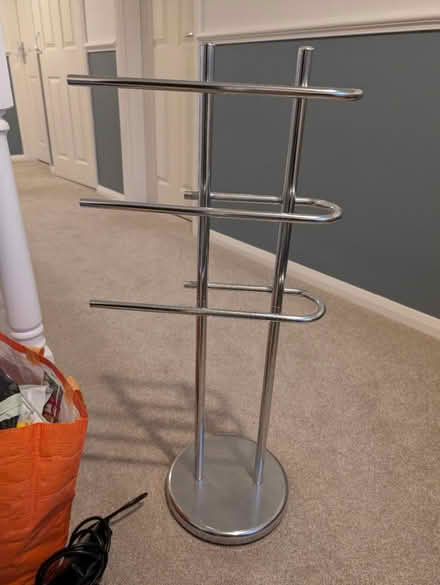 Photo of free Chrome towel stand / rail (Maidstone ME15) #1