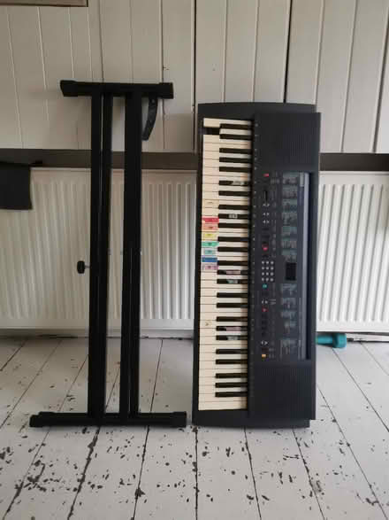 Photo of free Yamaha PSR300 keyboard with stand (CB1, North romsey) #1