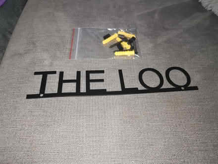 Photo of free 'The Loo' sign for bathroom door (Berkhamsted) #1