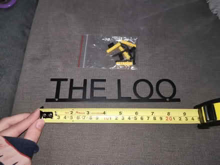 Photo of free 'The Loo' sign for bathroom door (Berkhamsted) #3