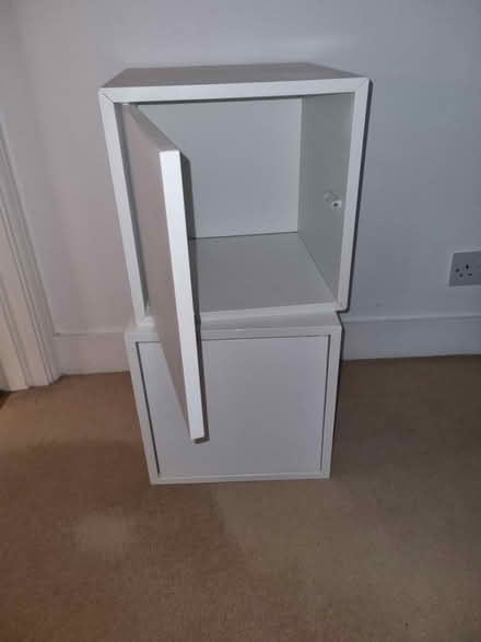 Photo of free 2 x IKEA Eket wall boxes, white (Thames Ditton KT7) #1