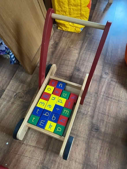 Photo of free Wooden walker with bricks (Harringay N4) #1