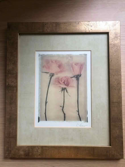 Photo of free Rose picture in gold frame (SG4 Hitchin) #1