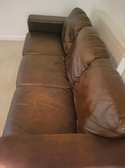 Photo of free 3 seater sofa, Like new, Brown (SK17 9H, Heath Grove, Buxton) #4