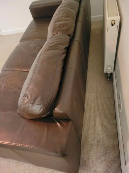 Photo of free 3 seater sofa, Like new, Brown (SK17 9H, Heath Grove, Buxton) #2