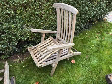 Photo of free Wooden lounger and sun bed (Caterham CR3 6) #1