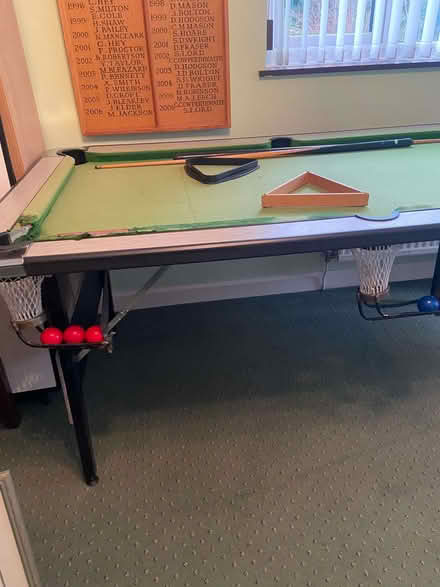Photo of free 6 x 3'6 Snooker Table (Kendal LA9) #1