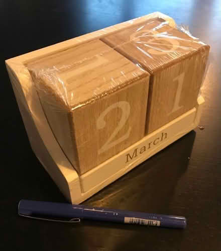 Photo of free Wooden calendar blocks (Surrey Quays SE16) #1