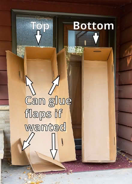 Photo of free Large cardboard box 65 1/2" (near west side of Madison) #2