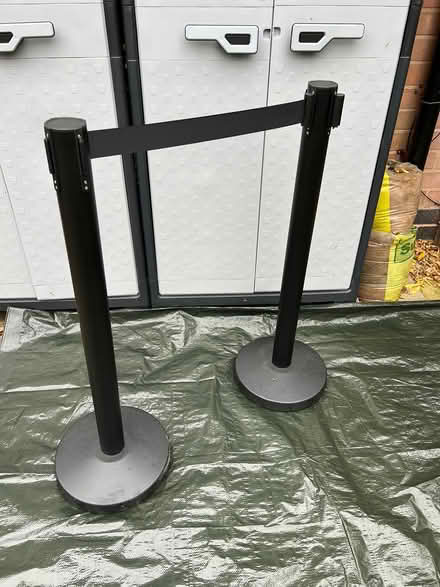 Photo of free Retractable belt barrier (2 poles) (Blaby, Leicestershire LE8) #2
