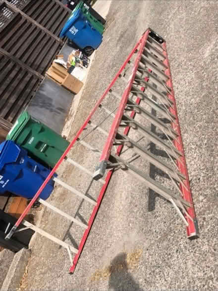 Photo of free Tall fiberglass step ladder (Bryant neighborhood) #3