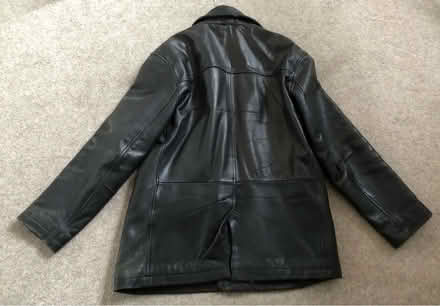 Photo of free mens next black leather jacket med (L17 Aigburth) #3