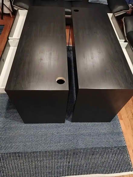 Photo of free Two 55” Inch Black Desks (Mt Vernon, NY) #2