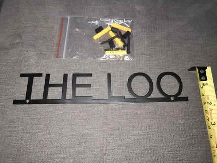 Photo of free 'The Loo' sign for bathroom door (Berkhamsted) #4