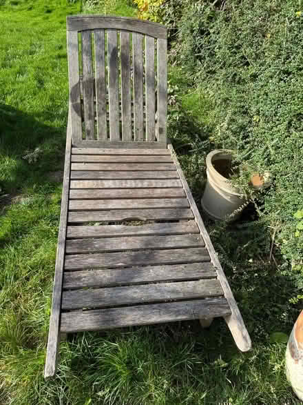 Photo of free 1 wooden garden loungers (CR3) #1