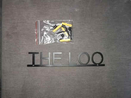 Photo of free 'The Loo' sign for bathroom door (Berkhamsted) #2
