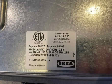 Photo of free IKEA Lysvik under cabinet light (Lawrence Expy and Hwy 280) #2