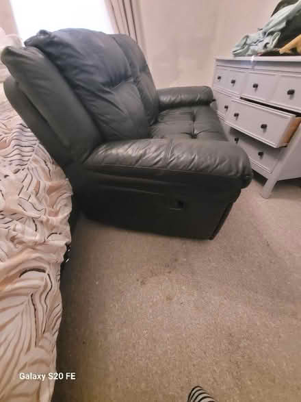Photo of free Recliner soft leather small sofa (Hest Bank LA2) #1