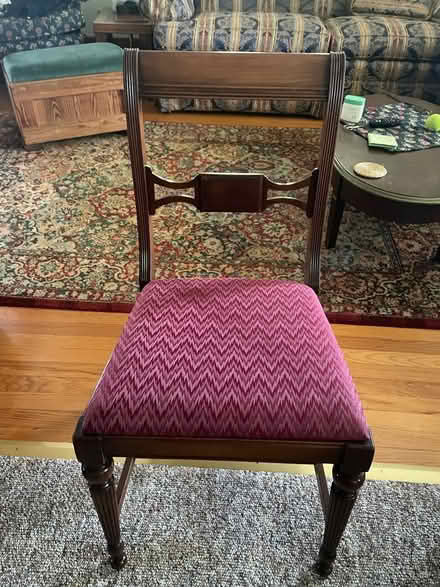 Photo of free Upholstered dining room chairs (Cohoes, New York hill section) #3