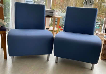 Photo of free Two blue chairs (Stroud GL5) #1