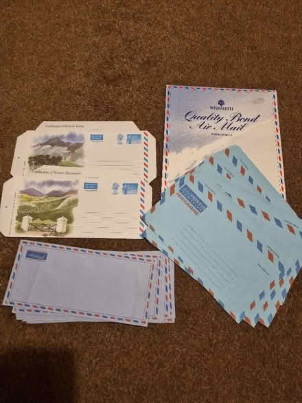 Photo of free Airmail aerograms (2 post paid) air mail paper and envelopes (Pitstone LU7) #1