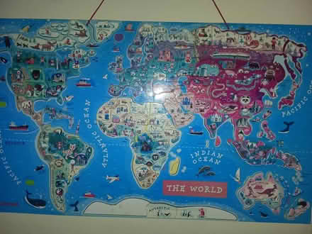 Photo of free Magnetic Kids World Map (Odd Down) #1